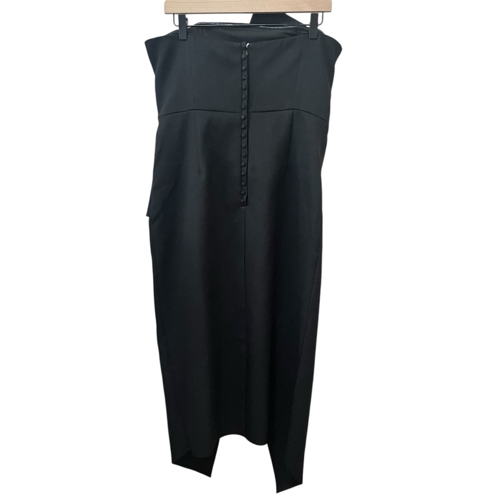 Elliat Reception Cascade Ruffle Strapless Cocktail Dress Whimsigoth Formal Large - Picture 7 of 16